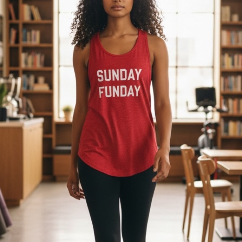 VSX - Victoria Secret Sport Red 'Sunday Funday' Tank Top